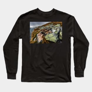 Alpine landscape with rocks Long Sleeve T-Shirt